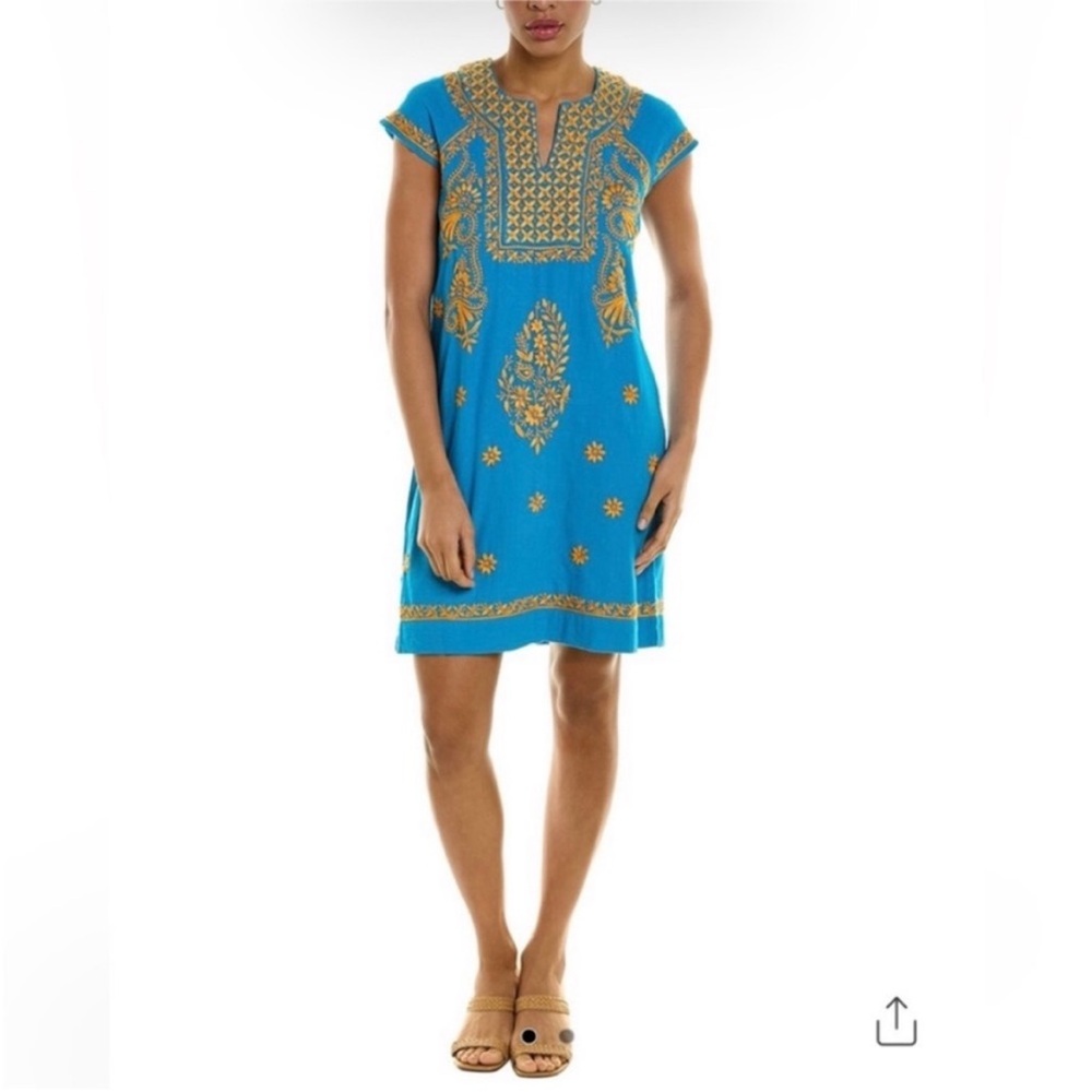 Beautiful Blue Faith Dress in Marigold. Size XS. NWT. Retails $148.
